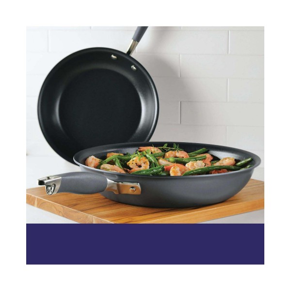 Advanced Home Hard-Anodized Nonstick Skillet Set, 2 Piece