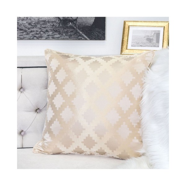 Satin Jacquard Throw Pillow