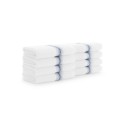 White Luxury Striped Washcloths, 13x13 in., 8-Pack , Super Soft Absorbent Washcloths