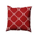 16 Inch Red Decorative Nautical Throw Pillow