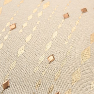 Striped Polyester Fi...