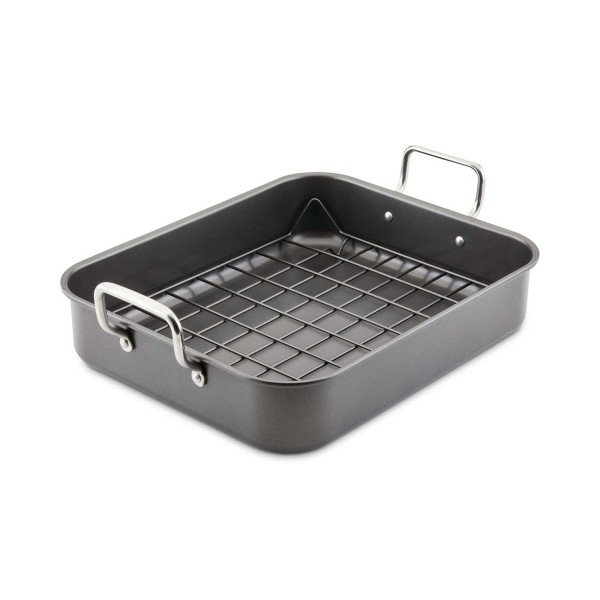 Nonstick Roasting Pan with Reversible Rack