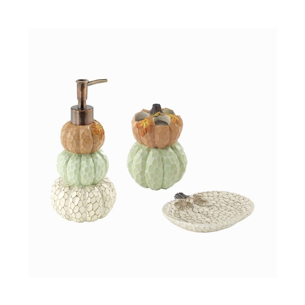 Grateful Patch Harvest Resin 3-Pc. Bath Accessory Set