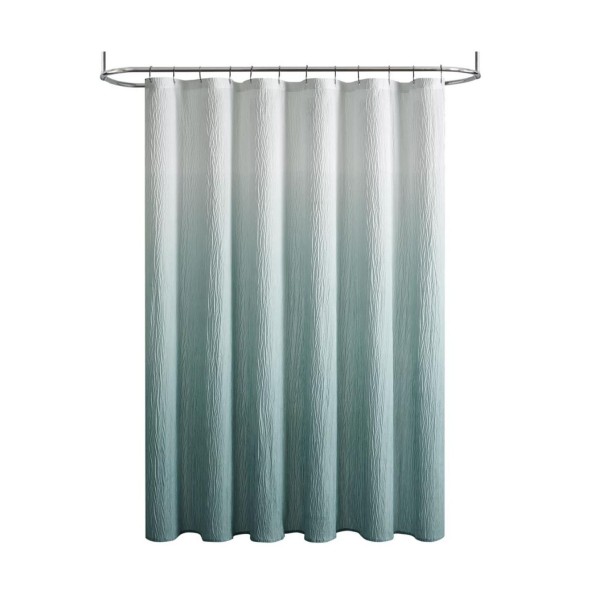 Crushed Ombre Fabric Shower Curtain - 72 in. W x 72 in. L