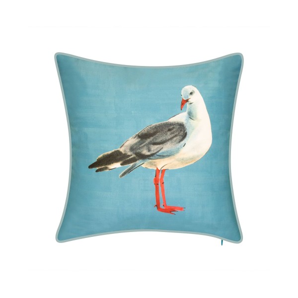 Watercolor Seagull Decorative Pillow, 18x18