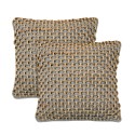 Jute Decorative Pillows 2 Piece Set, 20