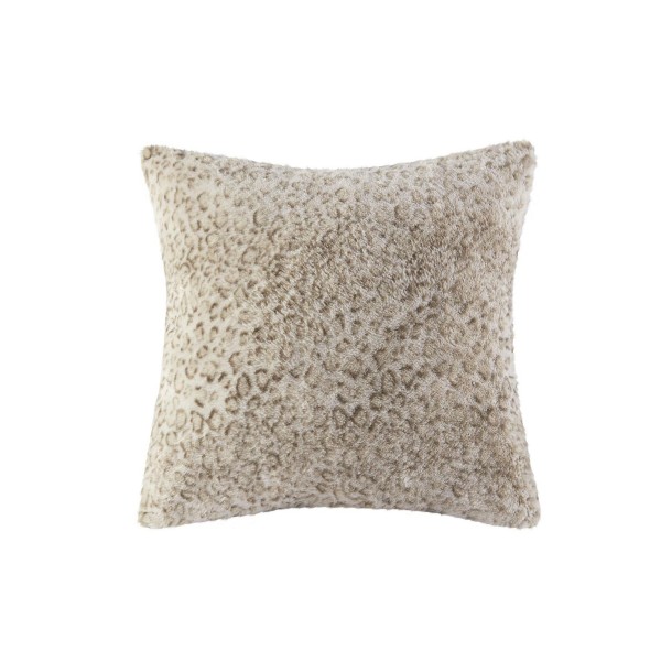 Faux Brushed long Fur Square Pillow