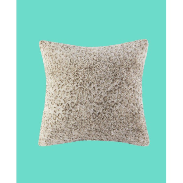 Faux Brushed long Fur Square Pillow