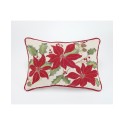 Vintage Poinsettia Decorative Pillow, 14