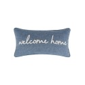 Welcome Home Embroidered Decorative Pillow, 24