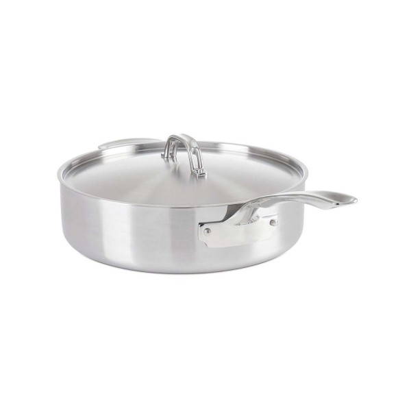 5 Ply 6.4 Qt. Saute Pan- Satin Finish