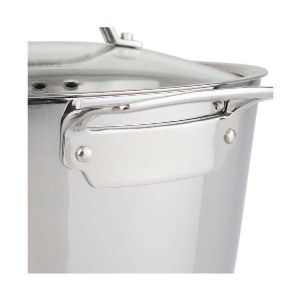 Contemporary 3-Ply 8 Quart Stock Pot