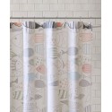 Printed Cotton Shower Curtain, 72