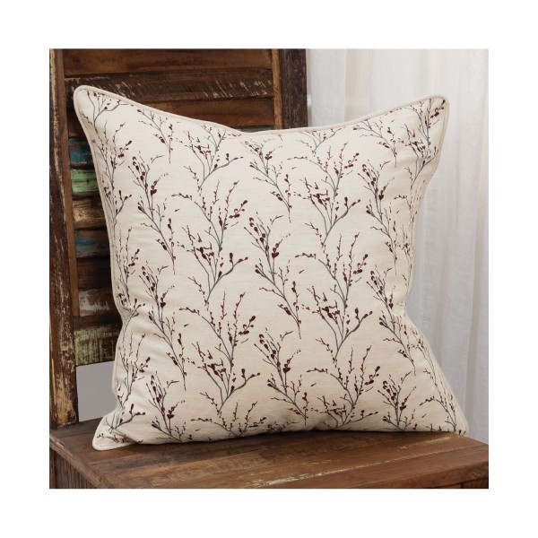 Floral Polyester Filled Decorative Pillow, 20