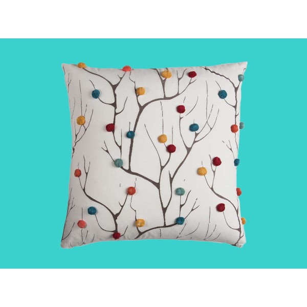 Abstract Design Polyester Filled Decorative Pillow, 20