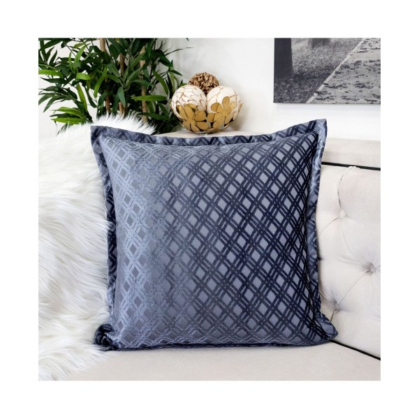 Jacquard Throw Pillow, Checkered